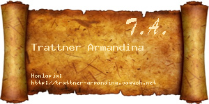 Trattner Armandina névjegykártya